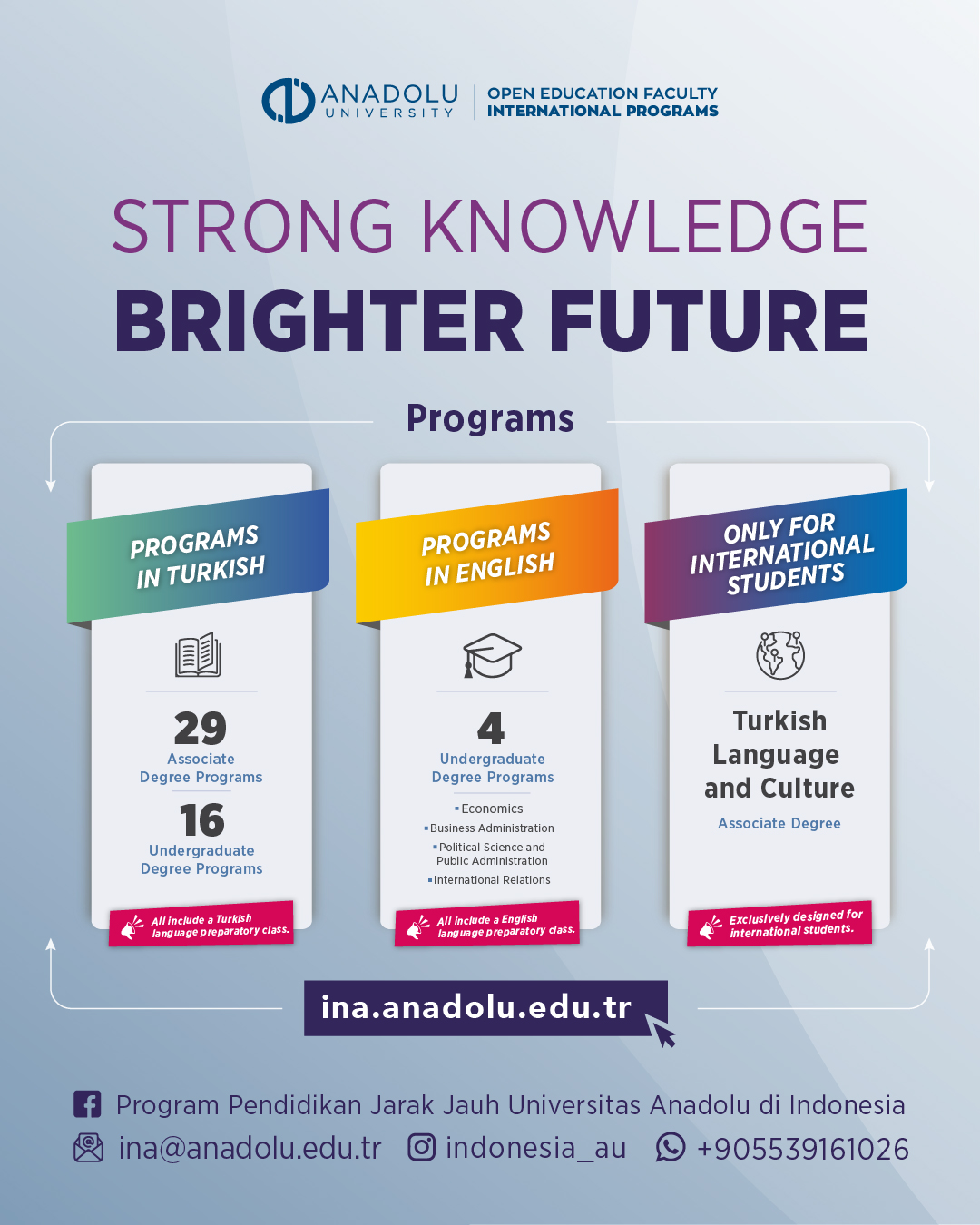 Programmes Visual Poster Anadolu Üniversitesi