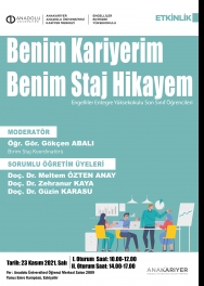 "Benim Kariyerim Benim Staj Hikayem"