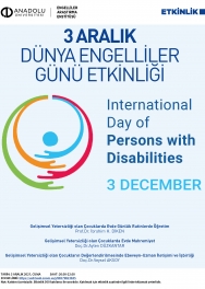 "3 Aralık Dünya Engelliler Günü Etkinliği"