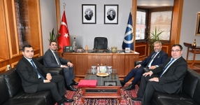 Azerbaycan Devlet Petrol ve Sanayi Üniversitesi’nden Rektör Adıgüzel’e ziyaret